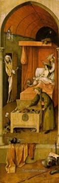  muerte pintura - La muerte y el avaro moral Hieronymus Bosch